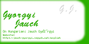 gyorgyi jauch business card